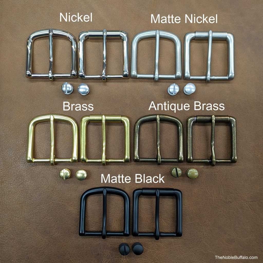 Belt buckles and chicago screws