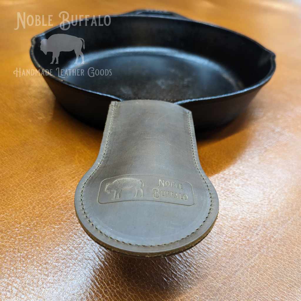 Leather Handle for Cast Iron Skillet