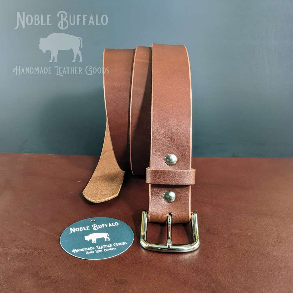 Full Grain American Made Leather Belts For Men - Handmade Belts by Noble Buffalo