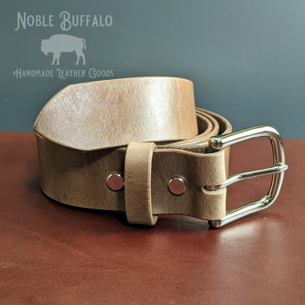 Full Grain Leather Belts Made in the USA - Casual Jeans Belts for Men - Solid Leather Belts