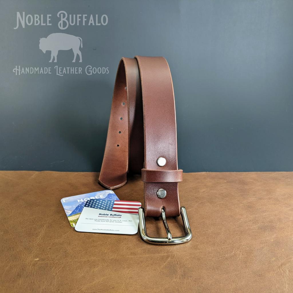 Chahin English Bridle Leather Belts - Mexican Leather and USA assembled belts - Full grain