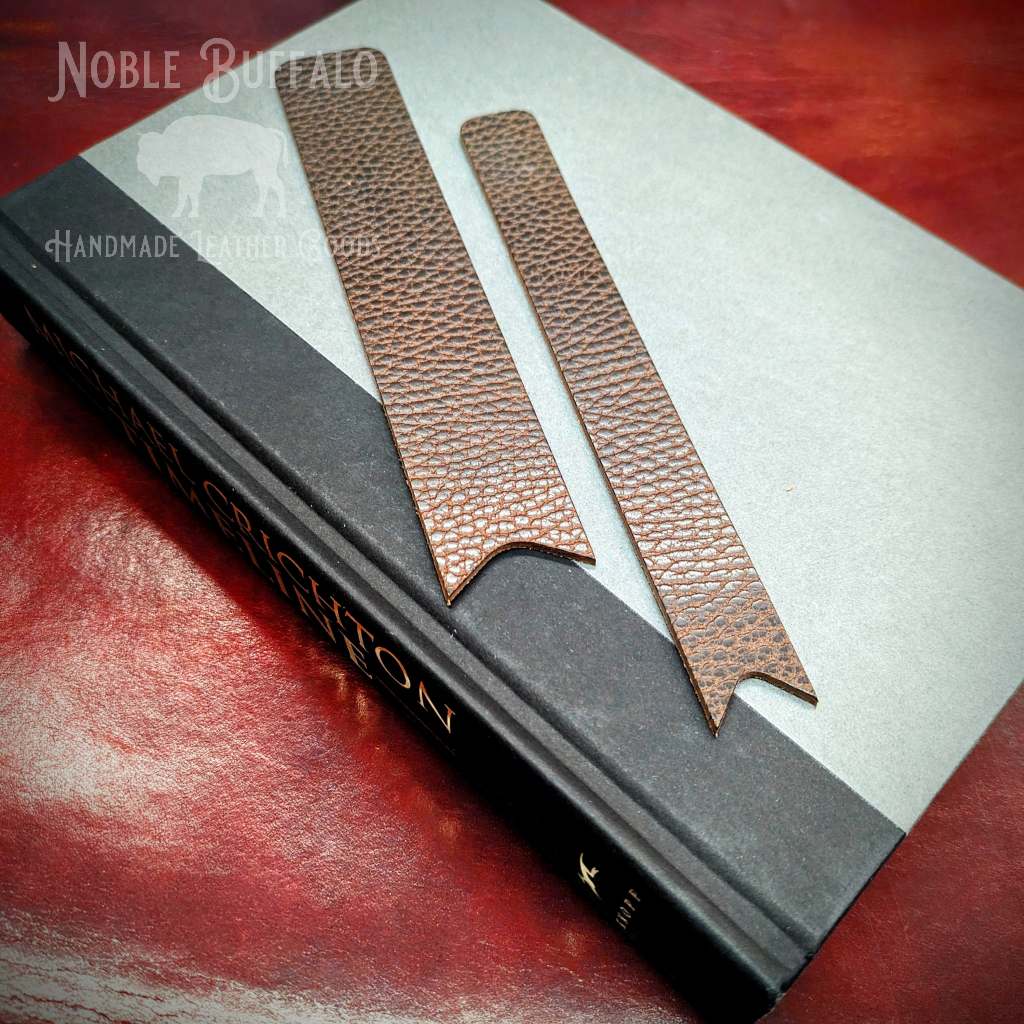Leather Bookmark - USA Handmade Leather Bookmark - Noble Buffalo St. Louis, Missouri