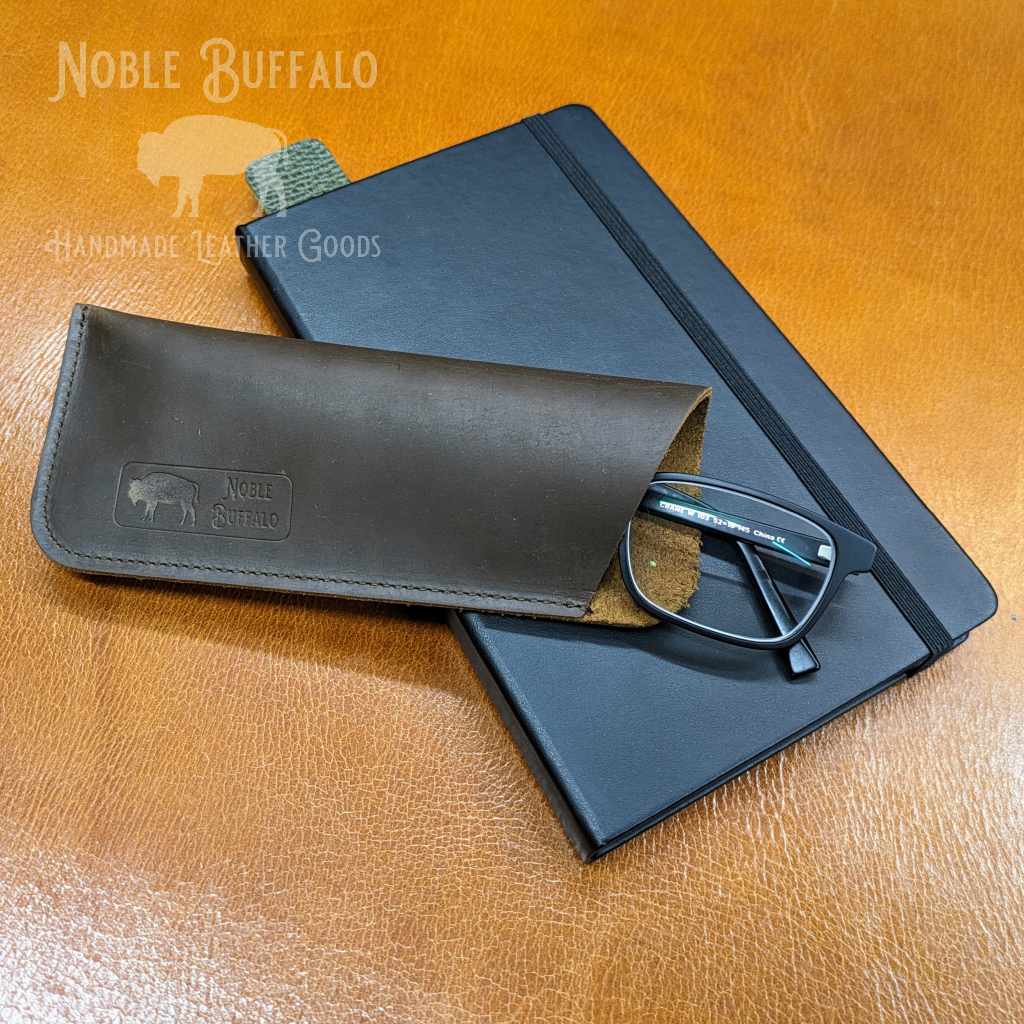 Leather Glasses Case - Glasses Protector - Readers - Made in USA - Full Grain Leather Glasses Travel Case