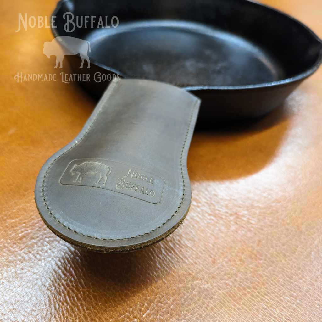Leather Handle for Cast Iron Skillet