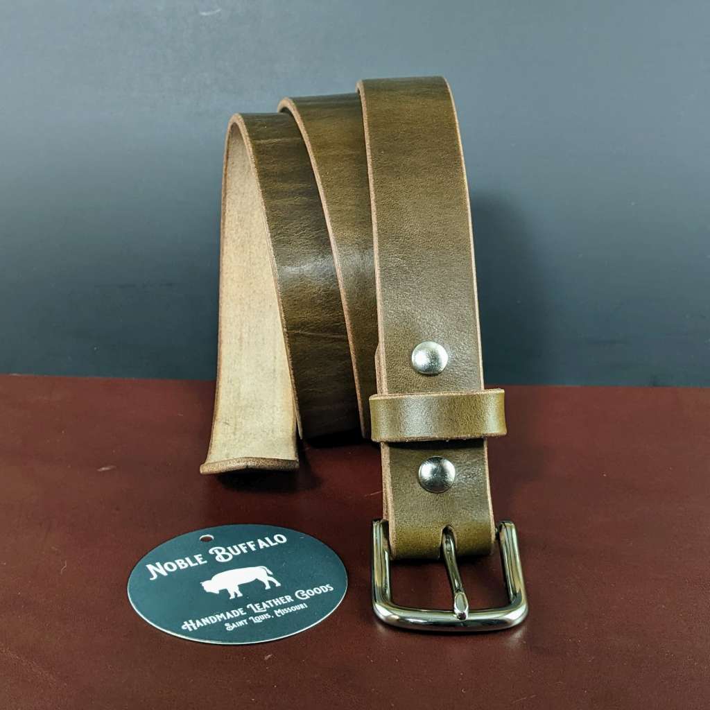 Buffalo Leather Belt - Badlands Russet
