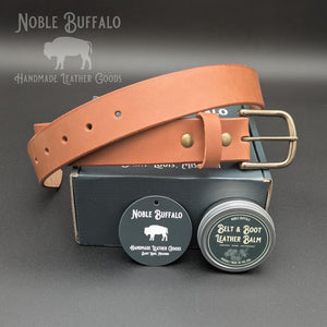 Sienna English Bridle Mens USA Leather Belt by Noble Buffalo