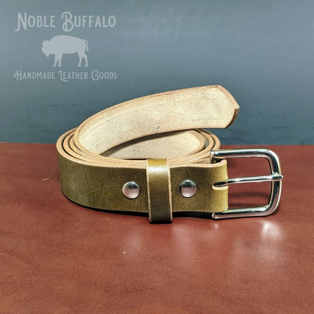 Roller Buckle Belt - Natural Chromexcel - Made in USA