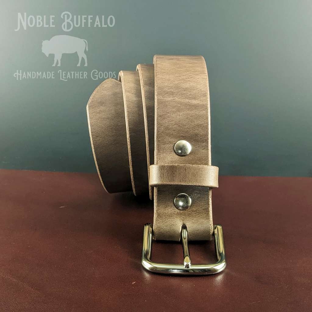 Roller Buckle Belt - Natural Chromexcel - Made in USA