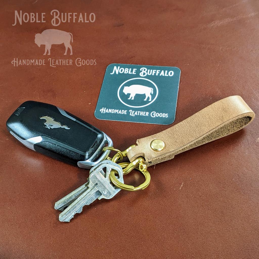 Hefty Leather Keychain - Made in the USA