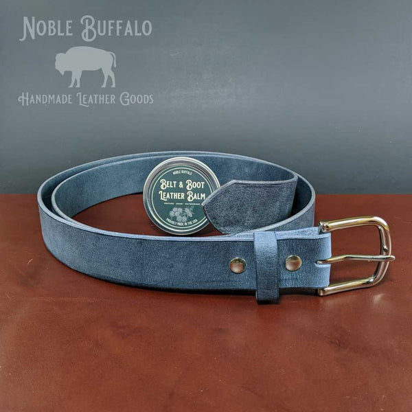 1.5 Brown Crazy Horse Leather Buffalo Belt - USA Made - Noble Buffalo