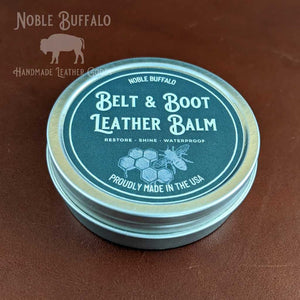 Leather Balm for Belts Boots and Wallets
