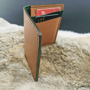 Rounded Corners Leather Wallet